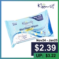  OFFER01 - KLEEN-UP Wet Floor Wipes 15's - Lemon Fresh