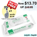  OFFER02 - VIROX Universal Wipes 200's