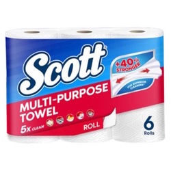  SCOTTS Kitchen Towel Roll, 6's