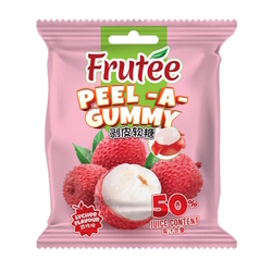  FRUTEE Peel-A-Gummy Candy - Lychee, 40g