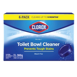  CLOROX Tru Blu Toilet Bowl Cleaner Tablets, 50g x 6's