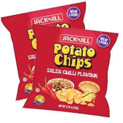  Jack N Jill Potato Chips - Salsa Chilli, 15g x 25's/Bag (Red)