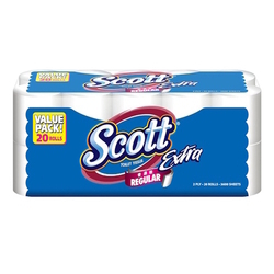  SCOTT 2Ply Extra Toilet Roll 180 Sheets x 20 Rolls