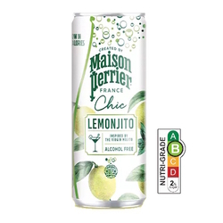  MAISON PERRIER Chic Sparkling Water - Lemonjito, 250ml x 24's (Can Drink)