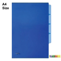  CENTRE L-Shape Folder With Index A4, 12's/Pack (Blue)