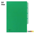  CENTRE L-Shape Folder With Index A4, 12's/Pack (Green)