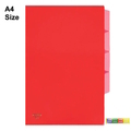  CENTRE L-Shape Folder With Index A4, 12's/Pack (Red)