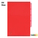  CENTRE L-Shape Folder With Index A4, 12's/Pack (Red)