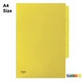  CENTRE L-Shape Folder With Index A4, 12's/Pack (Yellow)