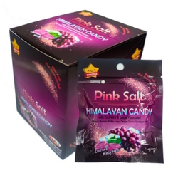  WINSTAR Pink Salt Himalayan Candy - Cool Mint & Grape, 15g x 12's/Box