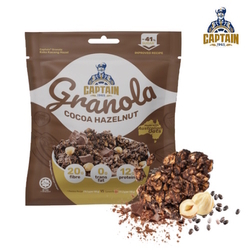  CAPTAIN Cocoa Hazelnut Granola, 40g x 10's