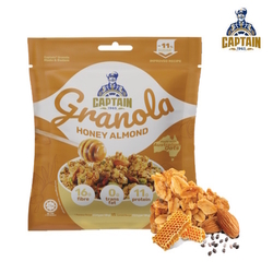  CAPTAIN Honey Almond Granola, 40g x 10's