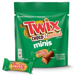  TWIX Funsize Minis - Hazelnut Chocolate 174g/11's