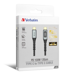  VERBATIM PD 100W Type C to Type C Cable 120cm, 66951