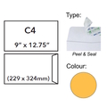  ANCHOR Gold Kraft Envelope, Peel & Seal 9&rdquo; x 12.75&rdquo;/C4 (Box of 500's)