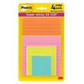 3M Post-It® Lined Super Sticky Notes 4622-4SSMIA, 45 Sheets/Pad (Pack of 4 Pad; Assorted Size) 3M Post-It® Lined Super Sticky Notes 4622-4SSMIA, 45 Sheets/Pad (Pack of 4 Pad; Assorted Size)