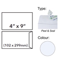  BESFORM White Envelope, Peel & Seal 4" x 9" (Box of 500's)