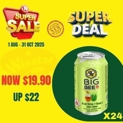  OFFER09 BIG BEE ALOE VERA HONEY DRINK 300MLX24 CANS