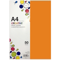  POP ARTZ Creative Paper A4, 120g 50's/Pkt (Orange)