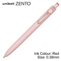  UNI Uniball Zento Basic Model Retractable Rollerball Pen UBN-ZS-38, 0.38mm (Red Body)