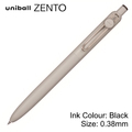  UNI Uniball Zento Basic Model Retractable Rollerball Pen UBN-ZS-38, 0.38mm (Black Body)