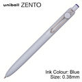  UNI Uniball Zento Basic Model Retractable Rollerball Pen UBN-ZS-38, 0.38mm (Blue Body)