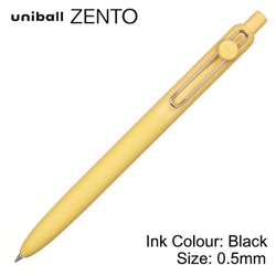  UNI Uniball Zento Standard Model Retractable Rollerball Pen UBN-ZSC-05, 0.5mm (Cary Body)