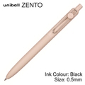  UNI Uniball Zento Standard Model Retractable Rollerball Pen UBN-ZSC-05, 0.5mm (Ivory Body)