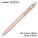  UNI Uniball Zento Standard Model Retractable Rollerball Pen UBN-ZSC-05, 0.5mm (Ivory Body)