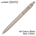  UNI Uniball Zento Basic Model Retractable Rollerball Pen UBN-ZS-05, 0.5mm (Black Body)