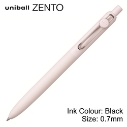  UNI Uniball Zento Standard Model Retractable Rollerball Pen UBN-ZSC-07, 0.7mm (Linen Body)