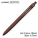  UNI Uniball Zento Standard Model Retractable Rollerball Pen UBN-ZSC-07, 0.7mm (Umber Body)