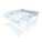  POP BAZIC Plastic Letter Tray, 2-Tier (Clear)