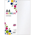  POP ARTZ Metallic Pearl Card A4, 230g 10's/Pkt (White)