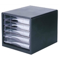  POP BAZIC File Cabinet 9775, 5 Drawer (Black)