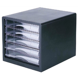  POP BAZIC File Cabinet 9775, 5 Drawer (Black)