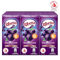 RIBENA Blackcurrant Fruit Drink - Regular, 200ml x 24's RIBENA Blackcurrant Fruit Drink - Regular, 200ml x 24's