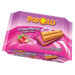 POPOLO Wafer Bar - Strawberry, 9g x 12's POPOLO Wafer Bar - Strawberry, 9g x 12's