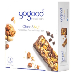  YOGOOD Yoghurt Coated Muesli Bars, Choco & Nut 23g x 6's
