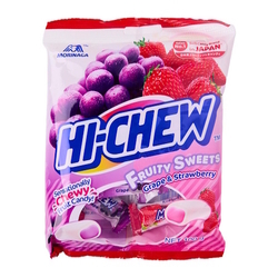  HI-CHEW Chewy Candy - Grape & Strawberry, 100g