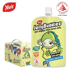 YEO'S JellyBuddies Gut Happy Chia Seed Jelly - Groovy Grape, 100g x 10pkts/Box YEO'S JellyBuddies Gut Happy Chia Seed Jelly - Groovy Grape, 100g x 10pkts/Box