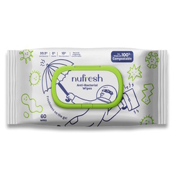  NUFRESH Anti-Bacterial Wet Wipes 60 Sheets