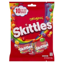  Skittles Funsize Share Bag Candy, 15g x 10's