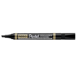  PENTEL Permanent Marker N860, Chisel Tip (Black)