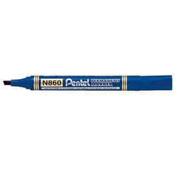  PENTEL Permanent Marker N860, Chisel Tip (Blue)