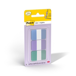 3M Post-It® Durable Index Tabs 686-COAST, 1''x1.5''x 12 Sheets/Pad (Pack of 3 Pad) 3M Post-It® Durable Index Tabs 686-COAST, 1''x1.5''x 12 Sheets/Pad (Pack of 3 Pad)