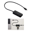 ELECOM 3-in-1 Type-C Docking Station, DST-C31BK ELECOM 3-in-1 Type-C Docking Station, DST-C31BK