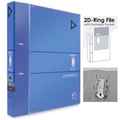  KCK Play 2D Ring File with Frontview Pocket FI8332, A4 (Blue)