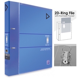 KCK Play 2D Ring File with Frontview Pocket FI8332, A4 (Blue) KCK Play 2D Ring File with Frontview Pocket FI8332, A4 (Blue)