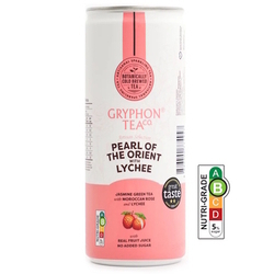 GRYPHON® TEA Botanically Cold Brewed Sparkling Tea - Pearl Of The Orient with Lychee, 250ml x 24's (BCRS) GRYPHON® TEA Botanically Cold Brewed Sparkling Tea - Pearl Of The Orient with Lychee, 250ml x 24's (BCRS)